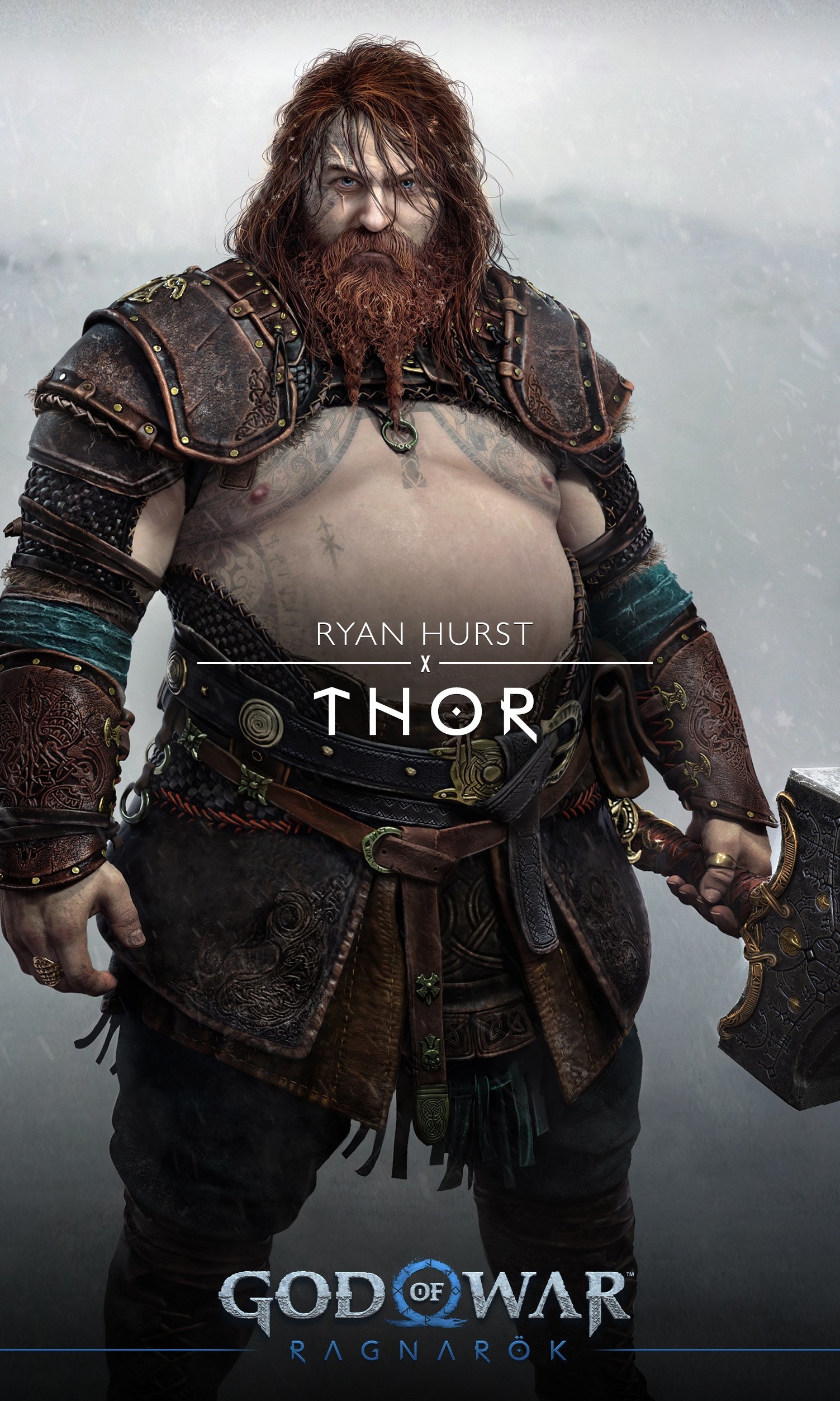 Martelo Thor God Of War Mjolnir Kratos Cosplay